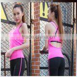 Wholesale Custom Women Rash Vest Yoga Tank Tops Gym Fitness Workout Clothes thumbnail-6