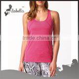 Cotton Spandex Womens Workout Tank Top , Fitting Gym Tank Tops&singlets ,racer Back Fitness Tank Top thumbnail-1