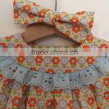 Latest Fashion Spanish Floral Boutique Clothes Two Pieces Baby Ruffle Gift Set thumbnail-2