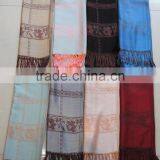Fahion High Quality Woman100%rayon Designer Plaid Rose Scarf thumbnail-3