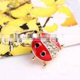 Red Enamel Crystal Ladybird Design Brooch High Quality Women Ladybird Brooch for Valentine's Gift 2017 thumbnail-3