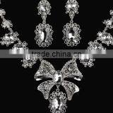 2016 High End Bridal Jewelry Set Shining Crystal Necklace and Earrings White Crystal Necklace and Earrings thumbnail-1