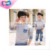 Kids Hoodies 100% Cotton Children Autumn Wear Coat Striped Collar Pullover Sweatshirt Jumpers Wholesale thumbnail-2