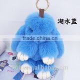 New Design Rabbit Faux Fur Doll Hare Bunny Keychain Holder Keyring Women Bag Pendant Giftt15cm and 19cm Fmq-45 thumbnail-4