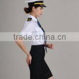 Customize High Quality Elegant Perfect Fit Skirt Suits and Pants Suits Uniforms for Airline Stewardess thumbnail-3