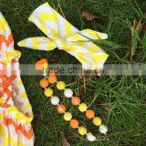 2015 New Arrival Kids Old Fashioned Dress Kids Boutique Dress Girl Pillowcase Chervon Dress Yiwu Mommyhome Garment Factory thumbnail-2