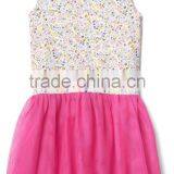 2017 New Hot Sell Kids Clothes Girl Dress Cotton Dress Children Floral Tulle Tank Dress thumbnail-4