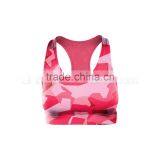 Pink Camouflage Compression Push Up Yoga Bra for Daily Workout in Style thumbnail-1