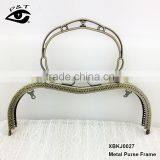 Silver High Quality Antique M Shape Purse Frame Metal Purse Frame With Handle thumbnail-2
