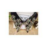 Rhinestone Collar Necklace Handmade Beaded Neckline thumbnail-2