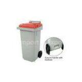 Body-Gray High Stability 120 Liter Plastic Commercial Wheeled Waste Container