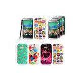 Printed Silicone Soft Back HTC Cell Phone Cover , HTC One M8 Case