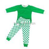 2017 Bulk Wholesale Kids Clothing Children Girls Print Soft Cotton Kids Dots Christmas Pajamas thumbnail-2