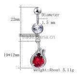 Flashing Jewelry Fake Navel Belly Ring thumbnail-1
