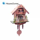 Cuckoo Wall Clock With Bird Come Out For Decorations Christmas Stock