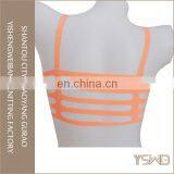 French Style Running Trainning Polyester Fitness Sport Bra With Breathable thumbnail-2