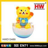 Classic happy kids toys sweet bear plastic tumbler with light & music