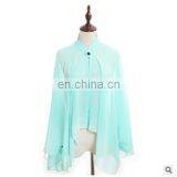 2017 New Summer Sun Cape Beach Towel Three Button Chiffon Gown Ride Car Floral Scarf thumbnail-2