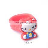 Girls Hello kitty Polyethylene Ring Jewelry for Promotion