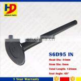 S6D95 Excavator Diesel Engine Parts Valve Intake Inlet IN Exhaust Outlet EX