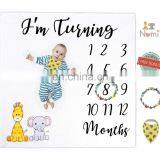 Wholesale Good Quality Milestone Blanket Baby Milestone Blanket Milestone Baby Blanket thumbnail-3