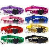 Wholesale Manufacturer Adjustable Soft High Quality Nylon Luxury Custom Pet Dog Collar For Dog With Bell Dog Collar thumbnail-7