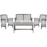 HOT TREND - Grey Wash Color Sofa Set With Cushions- New Hot Trend Sofa - Armchair Bench Table Set thumbnail-1