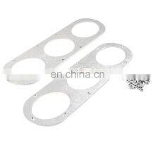 XT New Universal Car 2pcs Aluminum Rear Bumper Race Air Diversion Diffuser Panel thumbnail-4