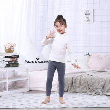 High Quality Merino Wool Fashion Thermal Knitted Warm Children's Fitness Leggings thumbnail-2