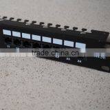 High Quality Cat5e Rj45 UTP Patch Panel 24 Ports Krone LSA Unshielded thumbnail-2