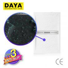 Antislip Polymarble Clean Space Saving Bathroom Stone Shower Base thumbnail-5