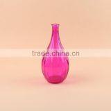 Colorful Stripe Glass Flower Vase thumbnail-3