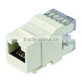 180 Degree Rj45 Cat.5e/cat.6 Keystone Jack thumbnail-1