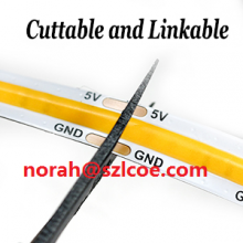 High Brightness 5V USB waterproof Linear Lighting Tape 320 Led/m WW/NW/W cob LED Strip Lights