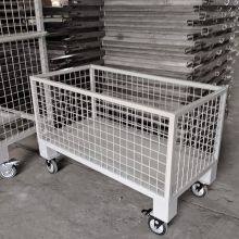 Custom-Sized Welded Metal Folding Stackable Cage for Industrial Warehouse Storage thumbnail-2