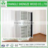 Multi-function White Melamine With Mirror Wooden Shoe Rack thumbnail-1