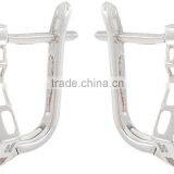 6 mm Round Shape Garnet-CZ Ring Earring Set thumbnail-5