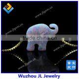 White Snow OP17 Synthetic Fashion Elephant Opal Gems Necklace Jewelry thumbnail-4