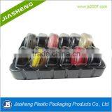 12 Pcs PET Plastic Macaron Packing Trays With Lids Dongguan Supplier