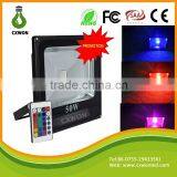 Slim Rgb Floodlight 50w Waterproof Outdoor Lamp Led Flood Light Rgb Ip65