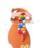 Fashion Lady Fancy Flat Heel Colorful Slippers thumbnail-3