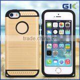 [GGIT] Wire Drawing TPU+PC Mobile Phone Case For IPhone 5G 5S SE Cover thumbnail-1