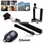 2015 New Products Telescopic Pole Monopod Bluetooth Selfie Sticks