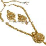 Gorgeous Indian Gold Plated Long Necklace Sets thumbnail-4
