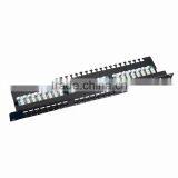 19 Inch UTP Cat5e Cat6 24 Port Patch Panel