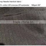Drop Needle Interlock Fabric