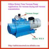 Oilless Rotary Vane Vacuum Pump, Model: WX-8, Pumping Speed: 8L/sec, Motor Power: 0.75KW, No Pollution