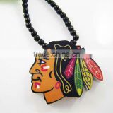 wooden jewelry, hip hop wooden necklaces