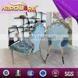 China Manufactry Royal Blue Design Amodern Fabric Dining Chair thumbnail-4