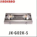 JK-G02K-S Glass Top Stove Gas Cooker Gas Burner
